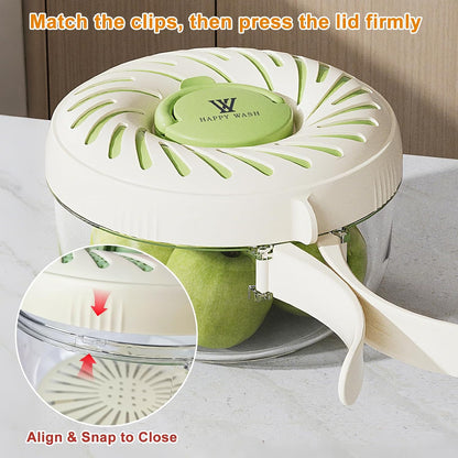 Fruit Strainer Storage Container with Lid,Ice Tray Drain Basket - 2 Pack