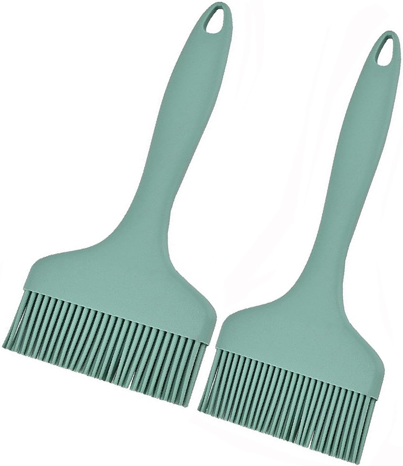 2Pcs Silicone Basting Pastry Brush - Heat Resistant Cooking Brushes Food Brush for Oil, Sauce, BBQ, Baking Outdoor Grill Dishwasher Safe – Red