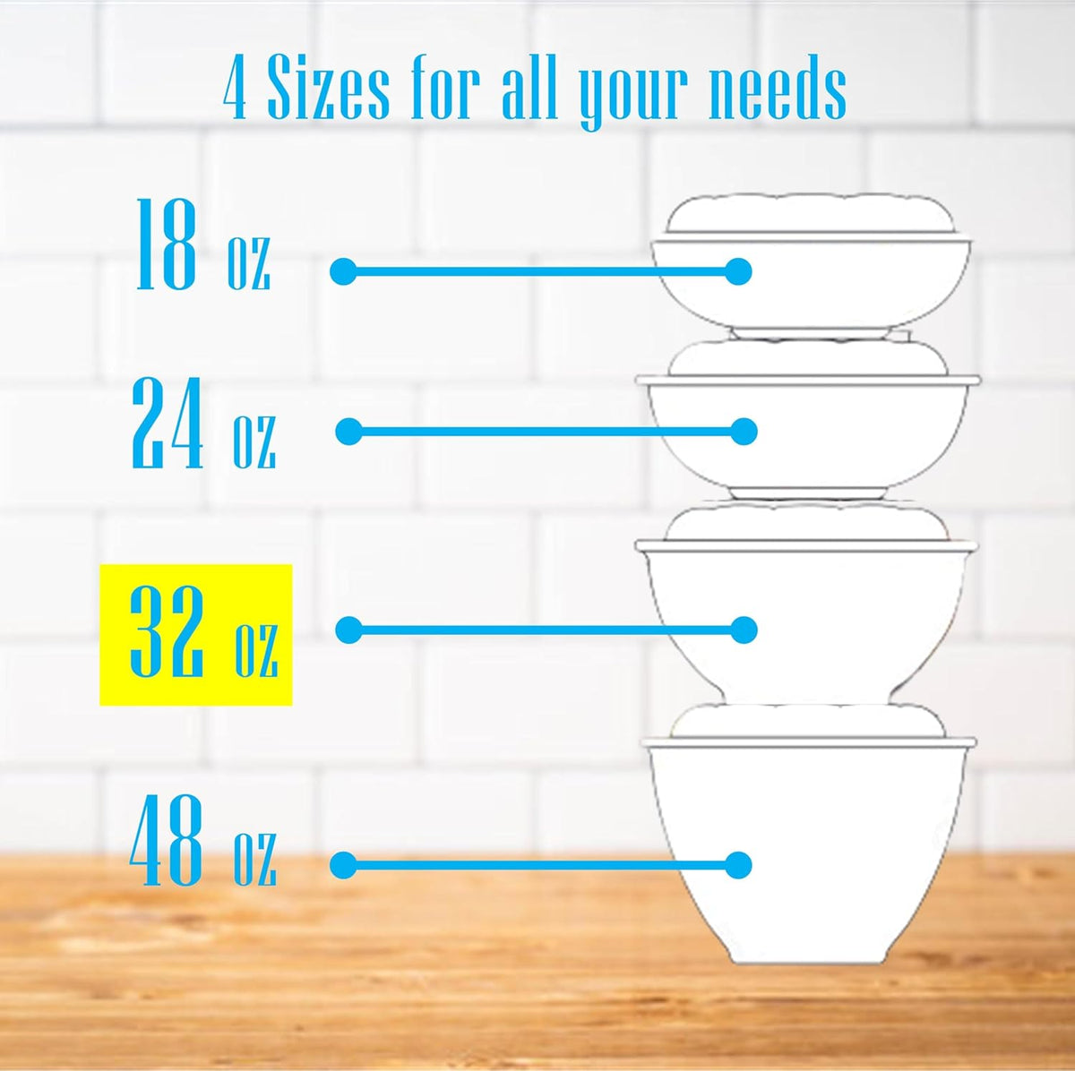 Clear 18 Ounce Plastic Salad Bowls with Snap-On Lids. Pack 50. Airtight Disposable Salad Containers for Lunch, Meal Prep, Parties. Ideal as Disposable Salad Bowls with Lids