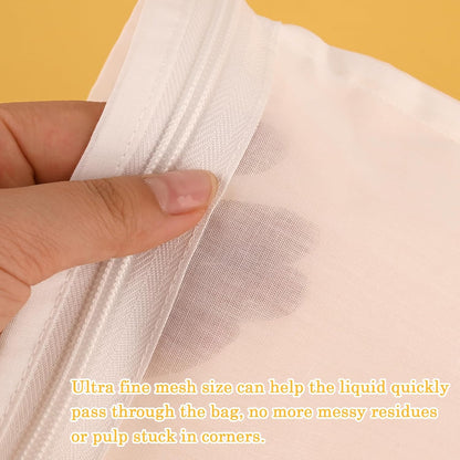 WMKGG Ultra Fine Mesh Strainer Bags,Cheese Cloth Bag for Straining