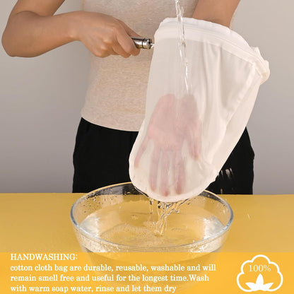 WMKGG Ultra Fine Mesh Strainer Bags,Cheese Cloth Bag for Straining