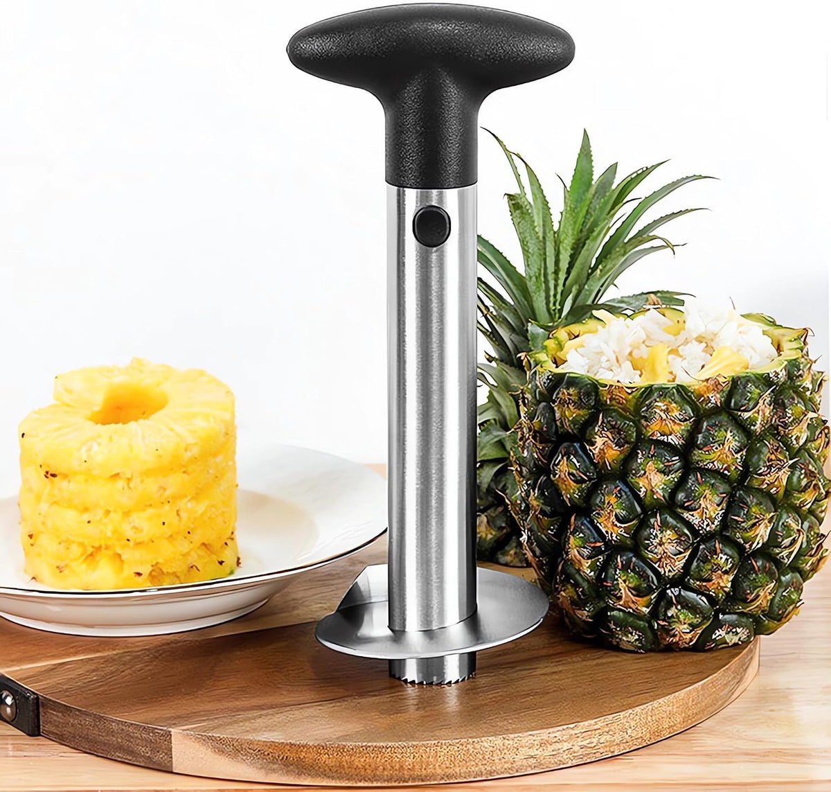Fruit and Vegetable Corer Pepper Seed Apple Remover Bell Pepper Tomato Corer Tool Stainless Steel Kitchen Gadget onion slicer holder (Pepper Apple Corer Slicing)
