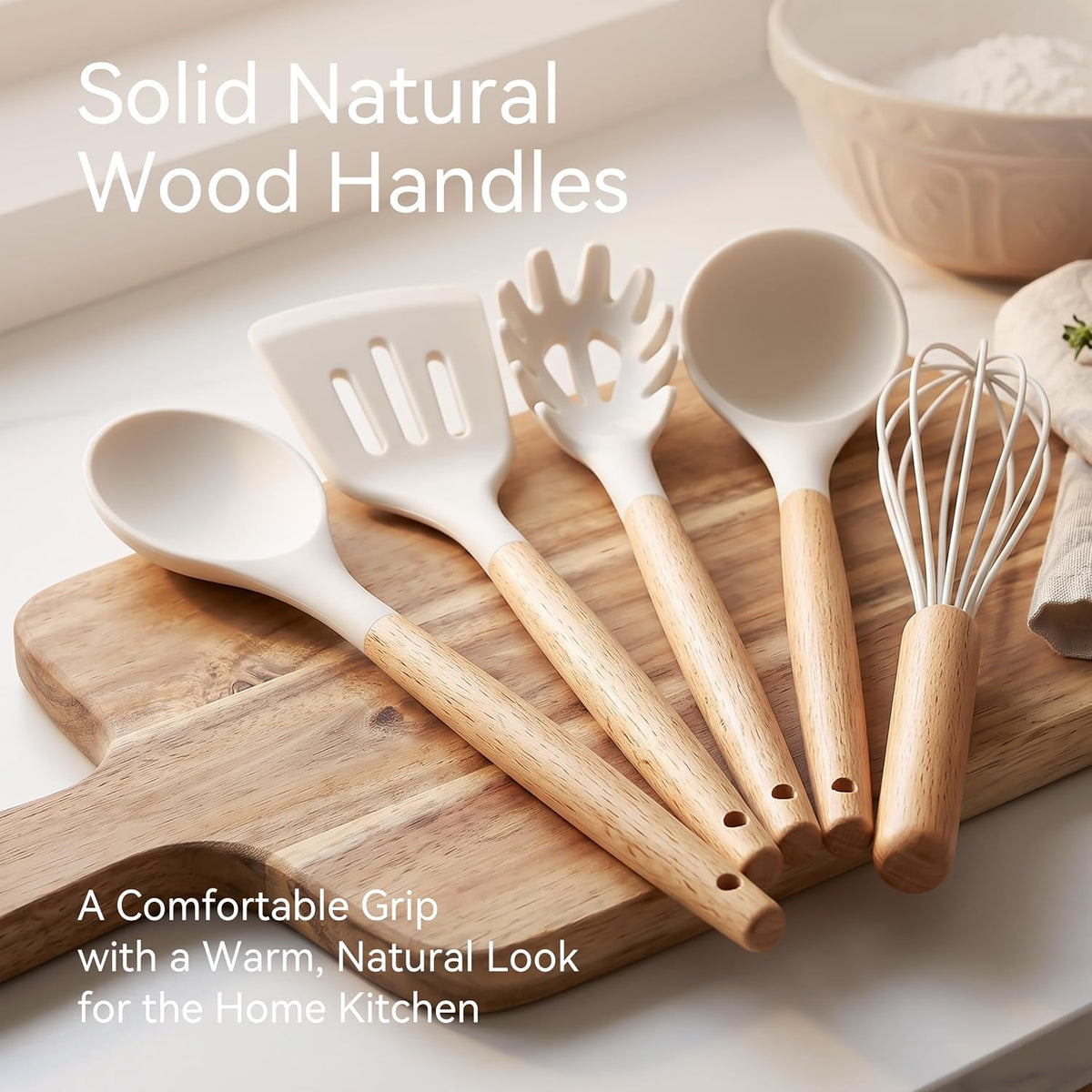 Silicone Kitchen Utensils Set, Food-grade Cooking Utensils, BPA-Free