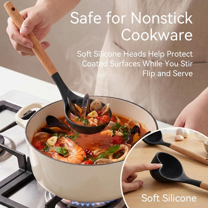 Silicone Kitchen Utensils Set, Food-grade Cooking Utensils, BPA-Free