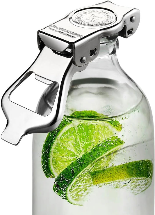 SUS304 Stainless Steel 3-in-1 Bottle Opener | Bottle Replacement Cap for Soda & Beer | Carbonated Drink Resealer | Soda Can Tab Opener | Stainless Multi-Use Beverage Tool
