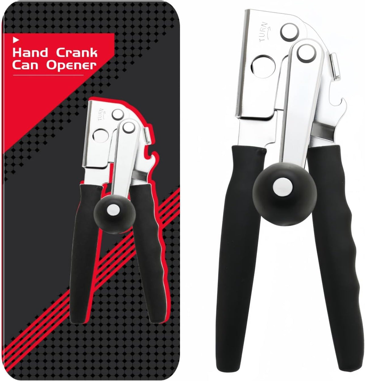Manual Can Opener for Seniors, Arthritis and Weak Hands