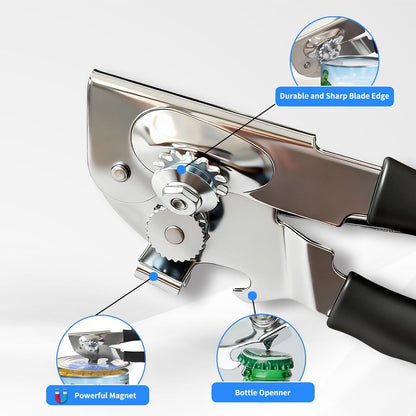 Manual Can Opener for Seniors, Arthritis and Weak Hands