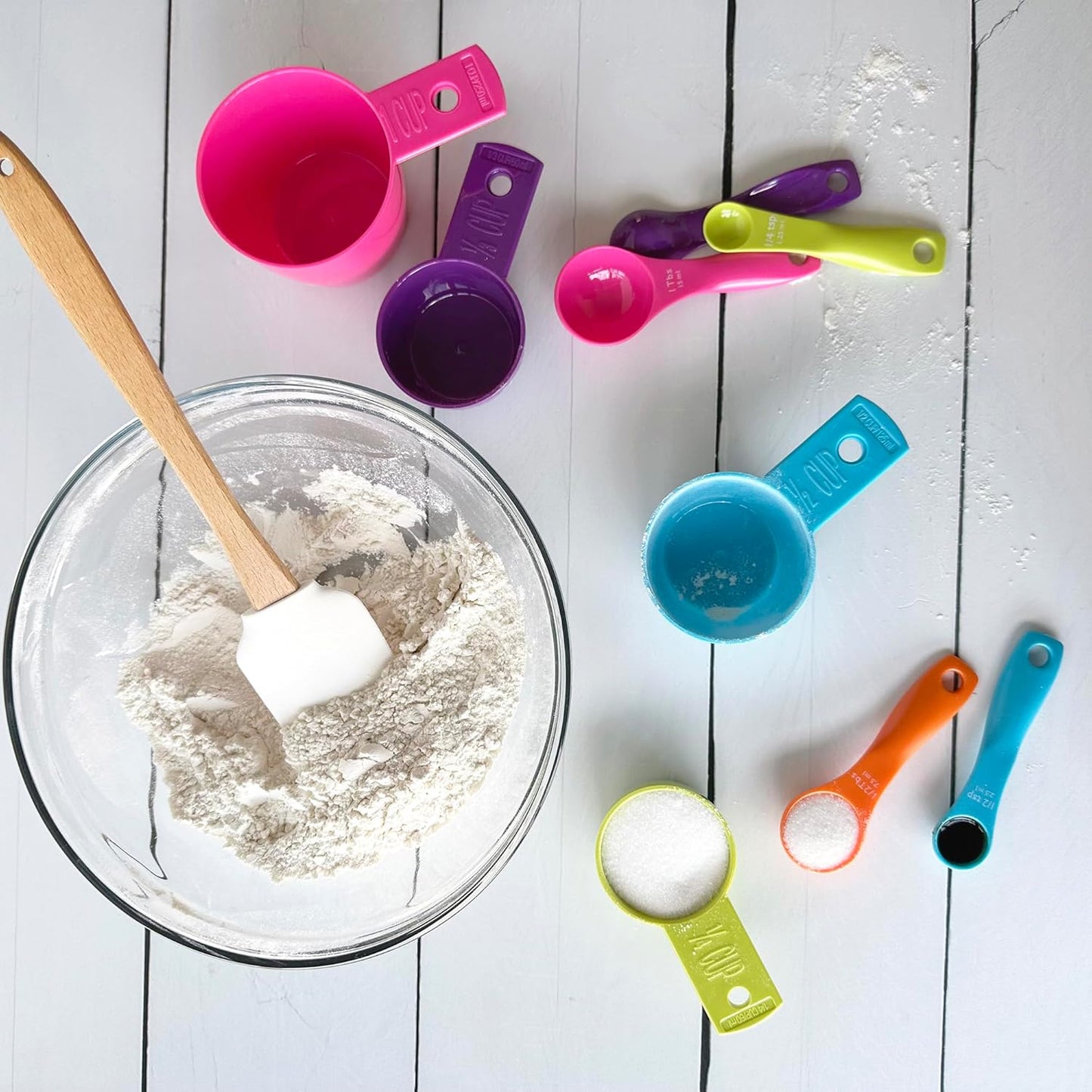 Colorful Measuring Spoons, 5-Piece Set