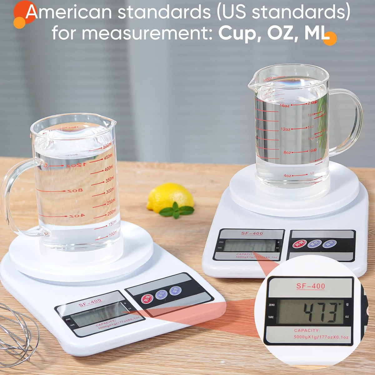 Glass Measuring Cup, 1 1/4-Cup/300 ML Liquid Measuring Cups, Measuring Cup With Handle and V-Shaped Spout, Glass Beaker with Three Scales (OZ, Cup, ML), Dishwasher/Freezer/Microwave Safe