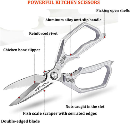 Kitchen Scissor Heavy Duty Stainless Steel Kitchen Shears for Food Sliver