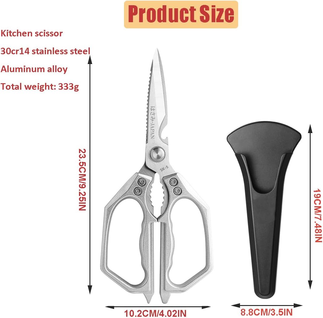 Kitchen Scissor Heavy Duty Stainless Steel Kitchen Shears for Food Sliver