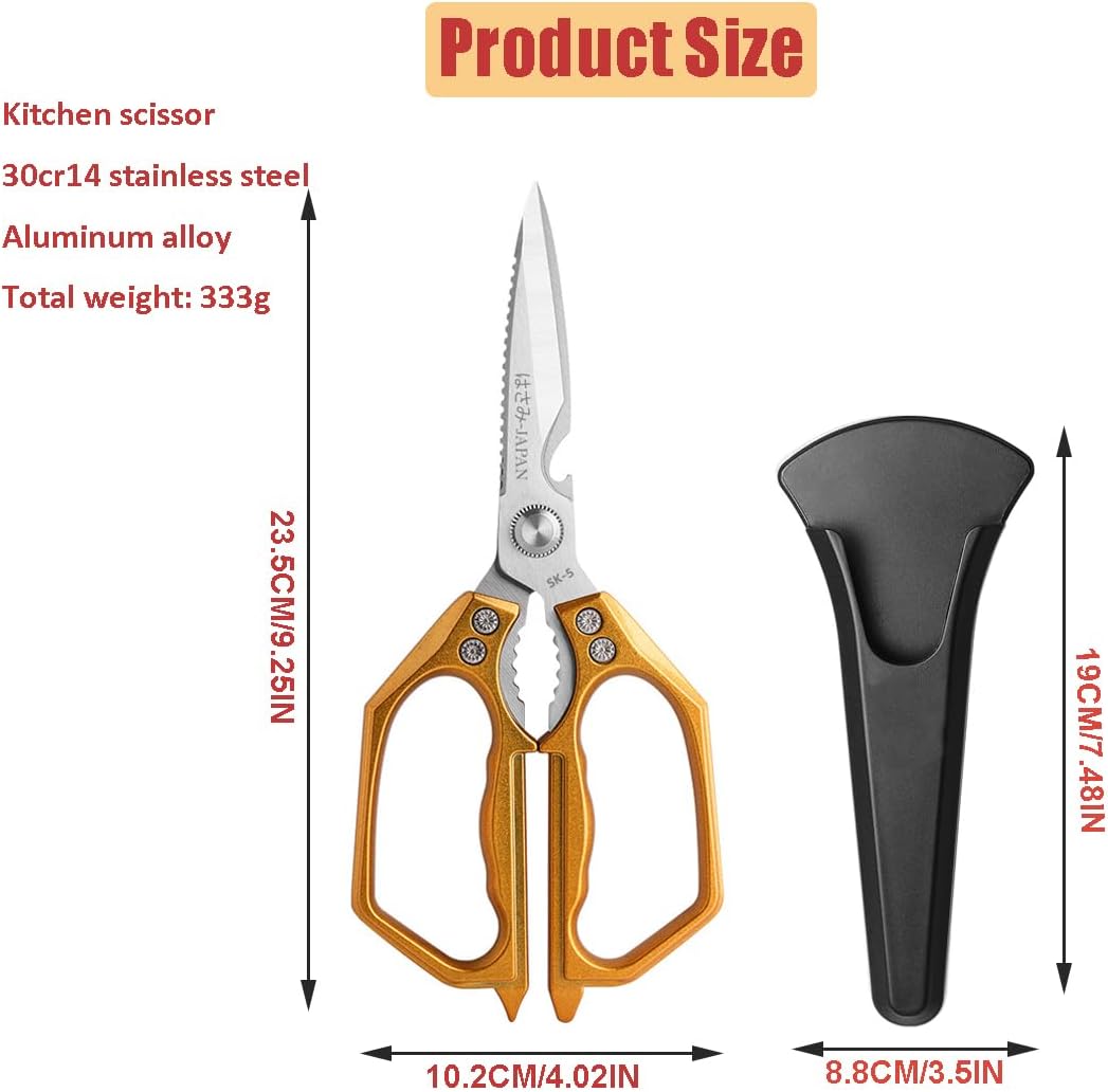 Kitchen Scissor Heavy Duty Stainless Steel Kitchen Shears for Food Sliver