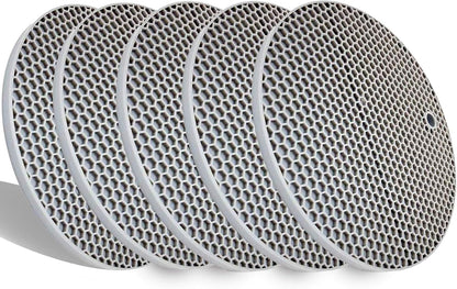 5 Pack Extra Thick Silicone Trivets Heat Resistant Pot Holder and Oven Mitts,Trivets for Hot Dishes,Nonslip Insulation Honeycomb Rubber Hot Pads for Countertop,Multi-Purpose & Flexible Mats,BK