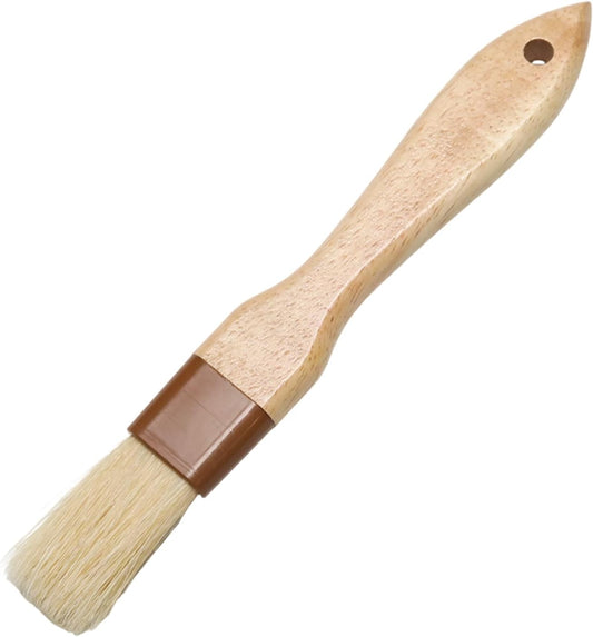 1 Inch Pastry Brushes for Baking, Natural Bristle Basting Brush, Kitchen Oil Brushes for Cooking, BBQ Sauce, Butter(1 Inch)