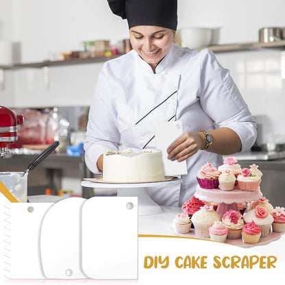 Frosting Piping Kit with Syringe Dispenser, 7 Nozzles, 3 Cake Scrapers