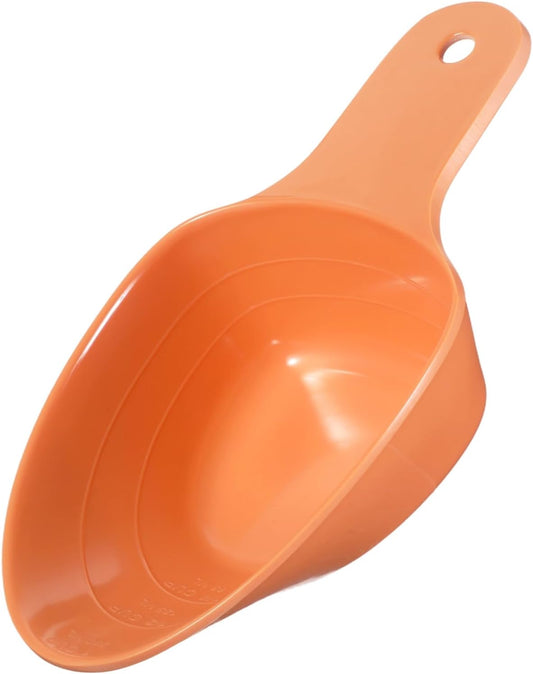 Dog Food Scoop with Precise Markings - 1 & 1/2 & 1/4 Cup Food-Grade Melamine Pet Food Measuring Cup, Durable Food Feeding Scoop for Dog Cat Bird and Rabbit