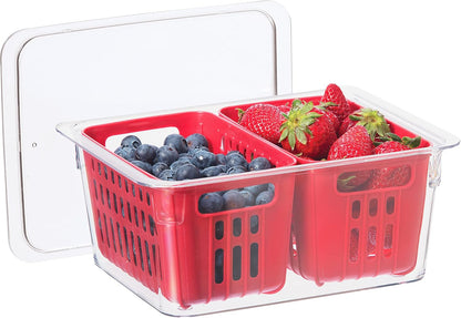 5169 Berry Bin - Single Basket, Red