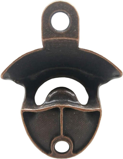12PCS Wall Mounted Bottle Opener Vintage Beer Bottle Opener Suitable for Bars KTV Hotels Homes (Black+Silver+Green Bronze)