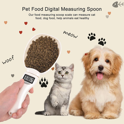 Digital Measuring Spoon, Weighing Food Measuring Scoop Scale, LCD Electronic Food Scale for Kitchen Gadget, Baking Cooking Coffee, Pet Dog Cat Food, 800g/1g High Precision Grams Measuring Cup Gifts
