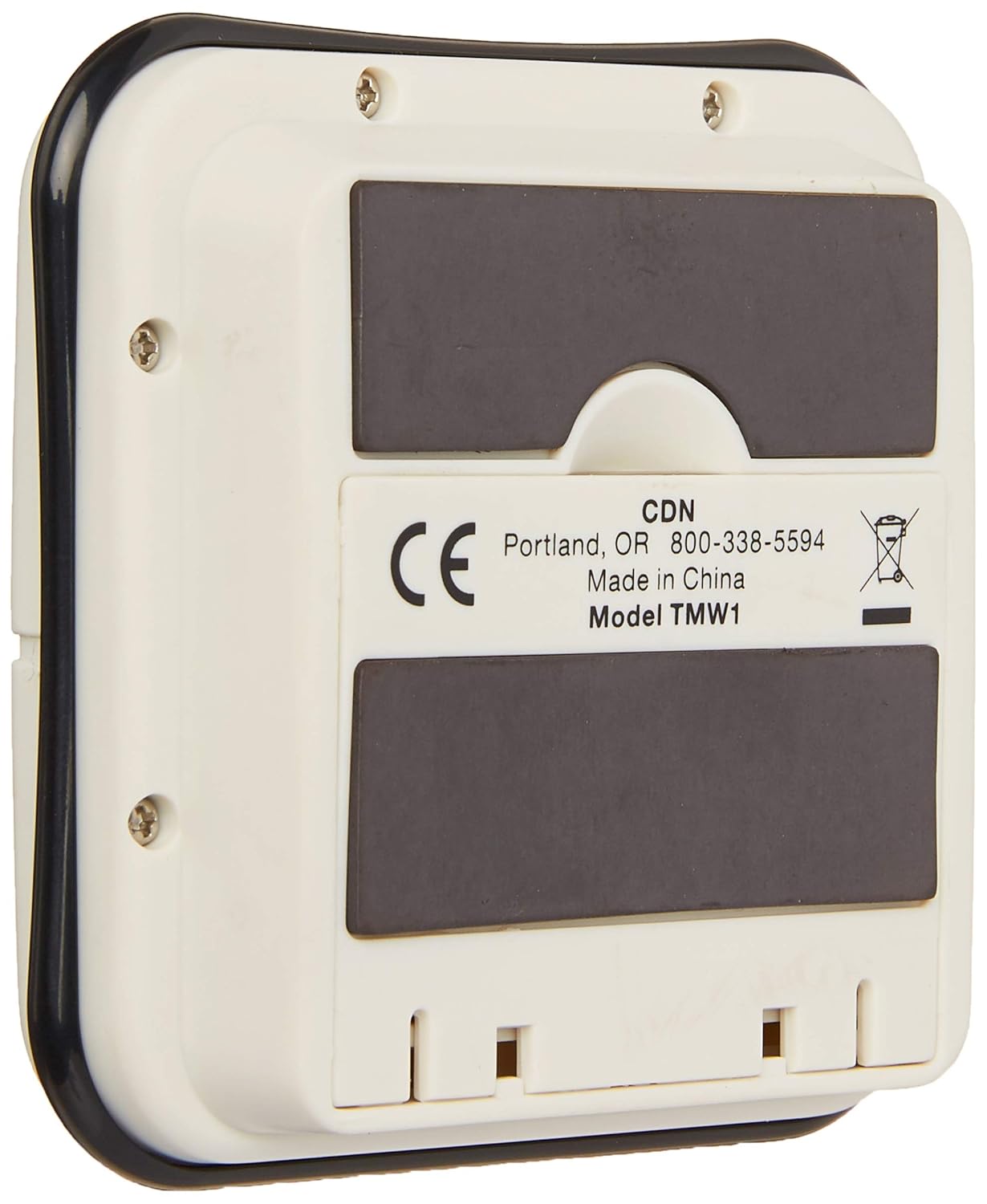 CDN Waterproof Kitchen Timer | Big Digital Display | 90-Second Loud Alarm with Flashing Light | Shatterproof & Steamproof | Magnet & Stand Mount | Ideal for Chefs | TMW1