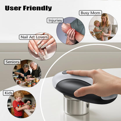 Electric Can Openers in 2026: Automatic Can Opener Electric with Rechargeable. The Can Opener Creates A Smooth Edge, Making It The Best Gift for Seniors And Kids. White