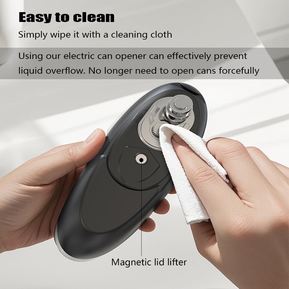 Electric Can Openers in 2026: Automatic Can Opener Electric with Rechargeable. The Can Opener Creates A Smooth Edge, Making It The Best Gift for Seniors And Kids. White