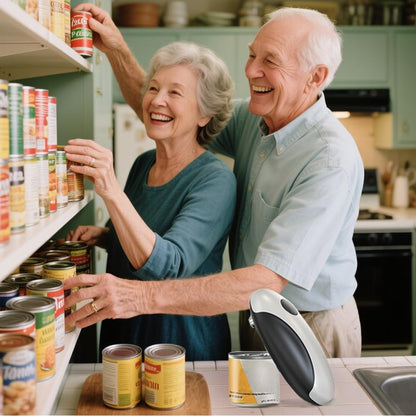 Electric Can Openers in 2026: Automatic Can Opener Electric with Rechargeable. The Can Opener Creates A Smooth Edge, Making It The Best Gift for Seniors And Kids. White