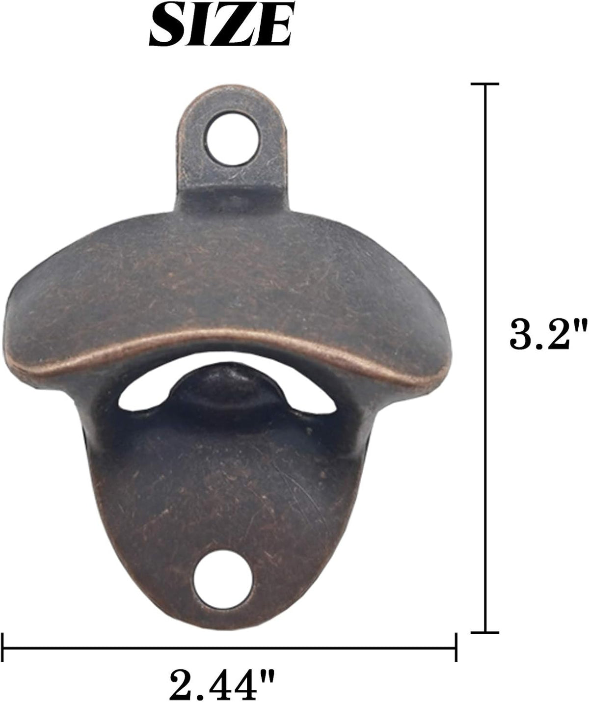 12PCS Wall Mounted Bottle Opener Vintage Beer Bottle Opener Suitable for Bars KTV Hotels Homes