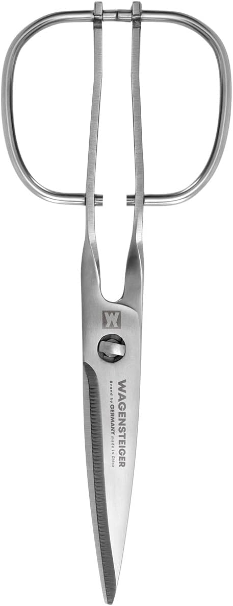 Multi-Purpose Kitchen Food Scissors, SUS403 Stainless Steel Shears with Herb Stripper, Detachable Blades, Ergonomic Handles, Ideal for BBQ, Seafood, Camping, Dishwasher Safe
