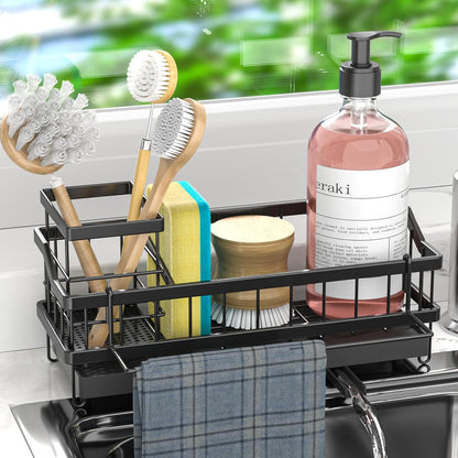 Sponge Holder for Kitchen Sink - Kitchen Accessories | Countertop Rustproof Stainless Steel, Sink Caddy