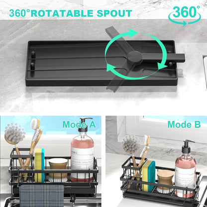 Sponge Holder for Kitchen Sink - Kitchen Accessories | Countertop Rustproof Stainless Steel, Sink Caddy