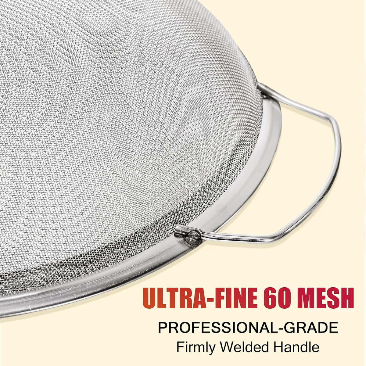Fine Mesh Paint Strainer 60 Mesh Stainless Steel Paint Filter Emulsion Honey Funnel Filter Cover Fits 5 Gallon Paint Bucket Filter Tool Insert Strains