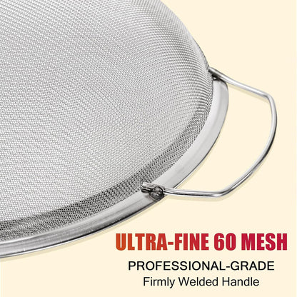Fine Mesh Paint Strainer 60 Mesh Stainless Steel Paint Filter Emulsion Honey Funnel Filter Cover Fits 5 Gallon Paint Bucket Filter Tool Insert Strains