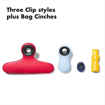 Good Grips Collection Bag Clip, 9 Piece Set, Assorted