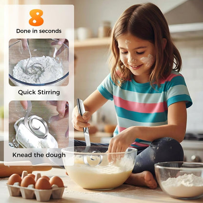 Seamless Dough Whisk, 2026 New 430 Stainless Steel Dutch Bread Dough Whisk Tool for Sourdough Bread Baking, Whisking, Pizza, Pastry, Cake Batter, Biscuits (1)