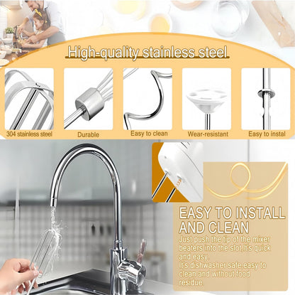 6-Pack Hand Mixer Attachments for Hamilton Beach 62632R 62682RZ