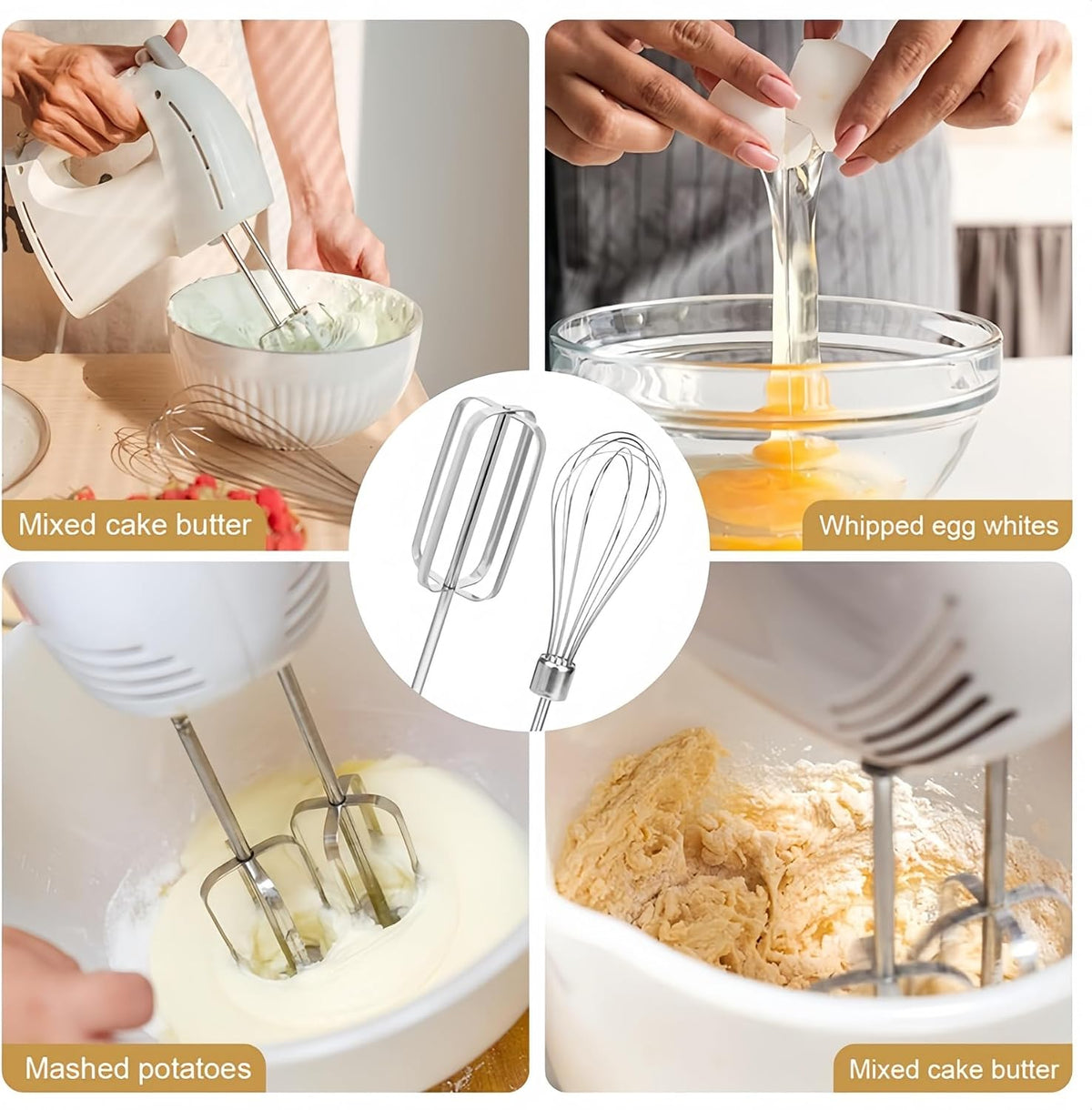 6-Pack Hand Mixer Attachments for Hamilton Beach 62632R 62682RZ