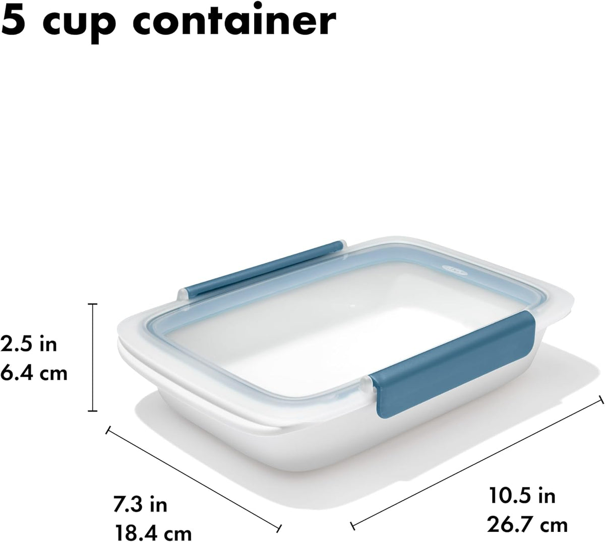 Good Grips Prep & Go Food Storage Container with Colander - Ocean Blue