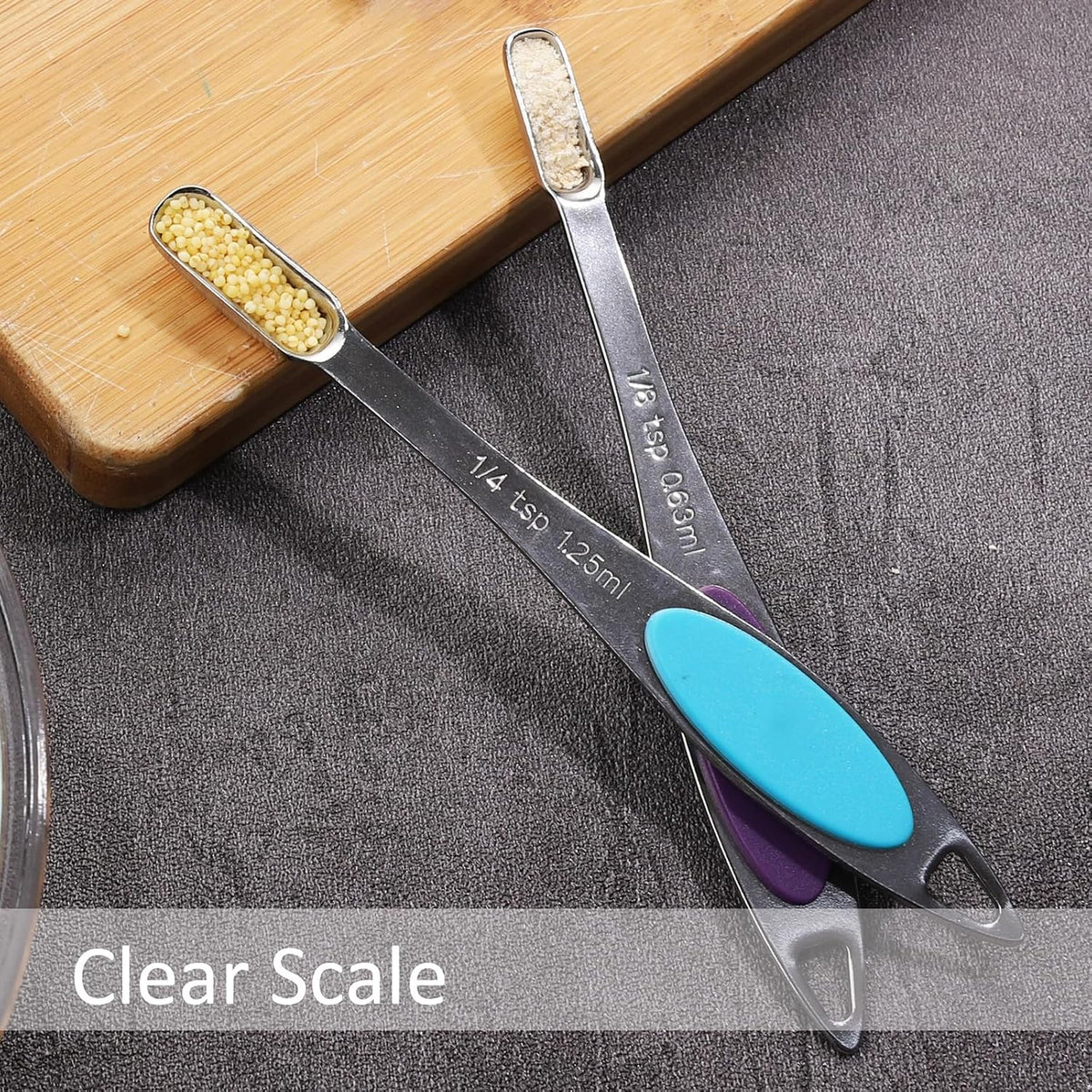 Magnetic Measuring Spoons Set Stainless Steel Magnetic Measuring Spoons