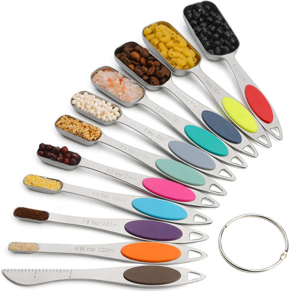 Magnetic Measuring Spoons Set Stainless Steel Magnetic Measuring Spoons