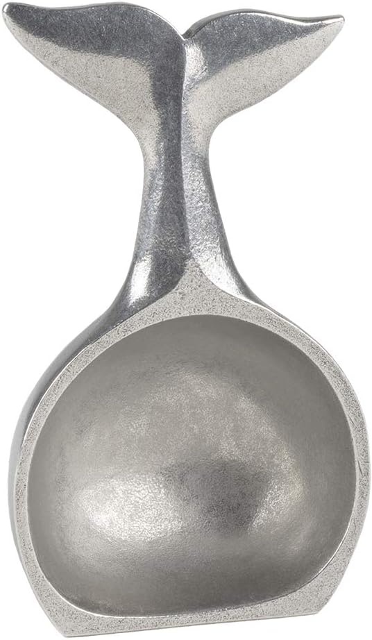 – Whale Tail Coffee Scoop/Spoon – Handcrafted Pewter Metal Coffee Scoop For Ground Coffee – Made In USA