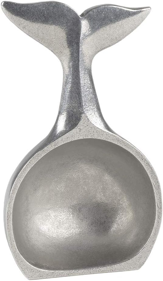 – Whale Tail Coffee Scoop/Spoon – Handcrafted Pewter Metal Coffee Scoop For Ground Coffee – Made In USA