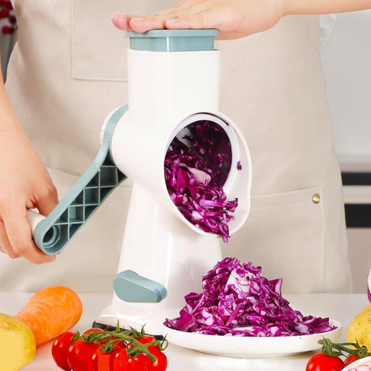 Dachenus Cheese Grater Rotary Cheese Grater,Versatile Cheese Shredder | Powerful suction cup base,Suitable for a wide range of ingredients,Safe hand-protection design,Detachable and easy to clean