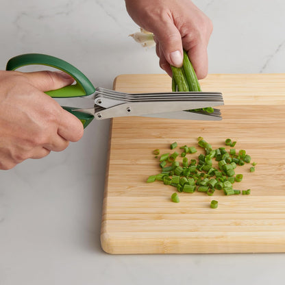 Cutlery-Pro 5-Blade Herb Scissors and Kitchen Shears, Approved, Stainless Steel Blades