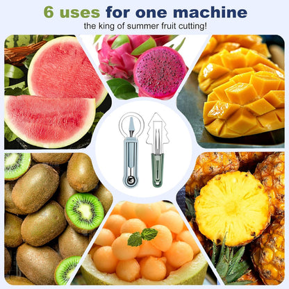 3-in-1 Watermelon cutter slicer tool set,Includes Christmas Tree Shaped Watermelon Slicer Cutter Tool and Melon Baller Scoop,Fruit Carving Tools for Watermelon,Cantaloupe and Dragon Fruit.