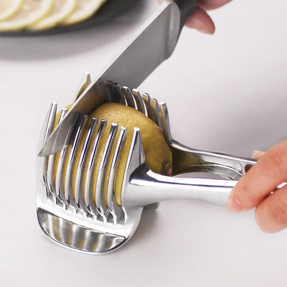 Stainless Steel Multipurpose Handheld Round Fruit Tongs for Onions, Avocados, Eggs and Other Vegetables