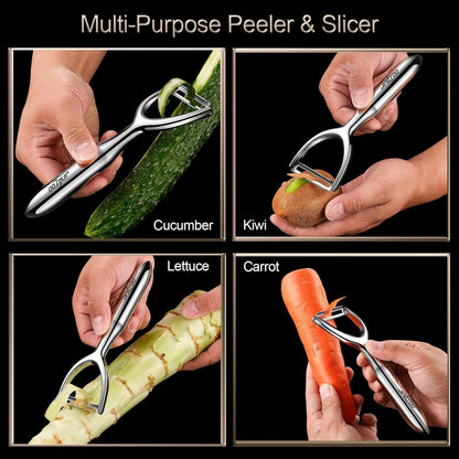 Stainless Steel Vegetable Peeler, Premium Potato Peeler for Kitchen