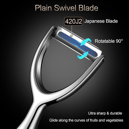 Stainless Steel Vegetable Peeler, Premium Potato Peeler for Kitchen