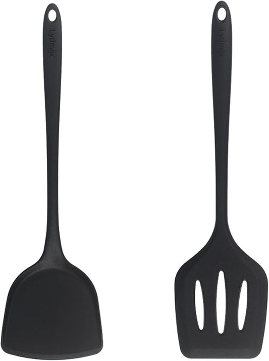 2 Pcs Silicone Spatula,Food Grade Rubber Spatula, Spatulas Silicone Heat Resistant, Used for Baking, Cooking, non Stick, Dishwasher Safe, BPA Free