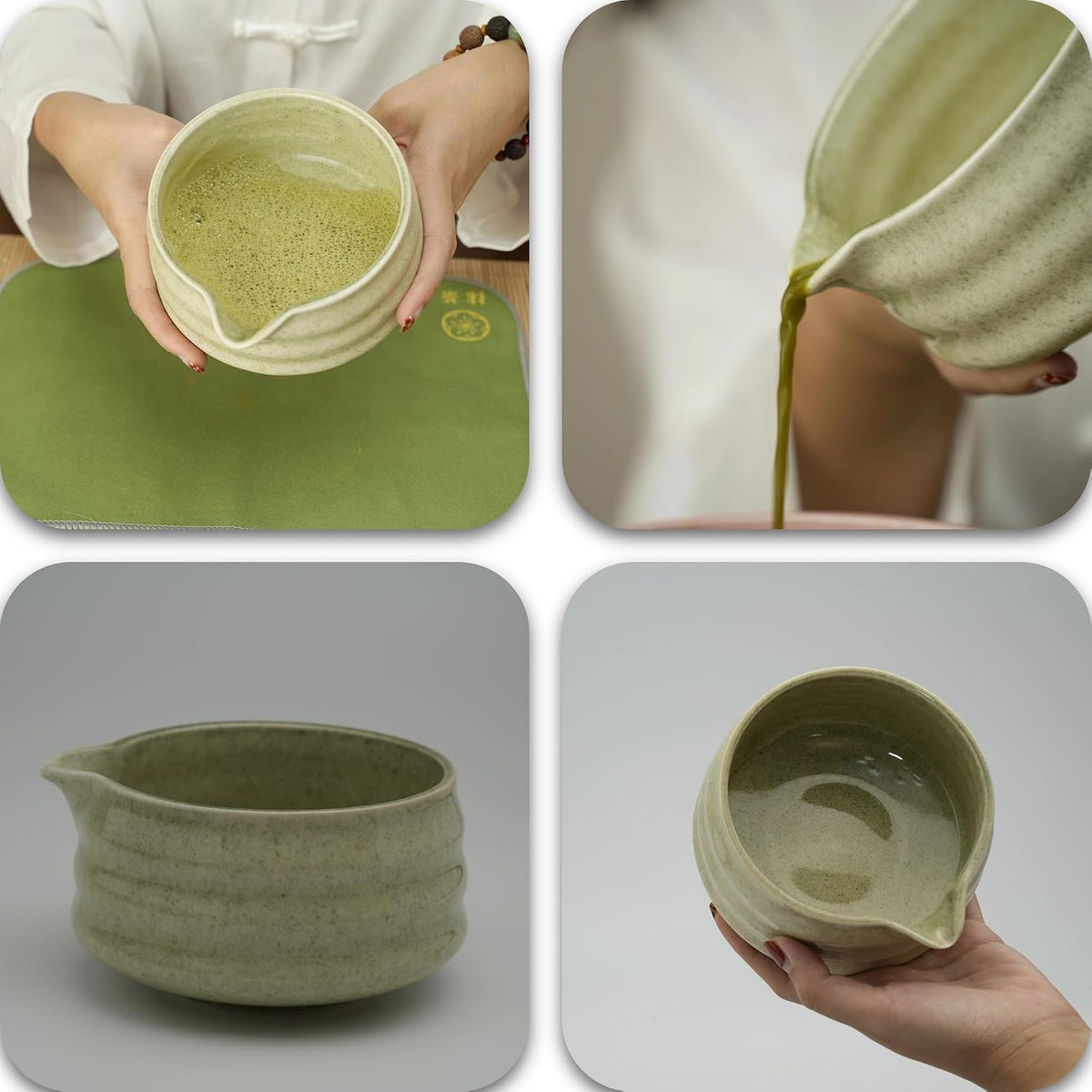Yeemous 7 Pcs Matcha Whisk Set, Matcha Making Kit with Ceramic Bowl